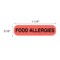 Nevs Food Allergies Label 5/16 x 1-1/4" D-1492 - alternate 2